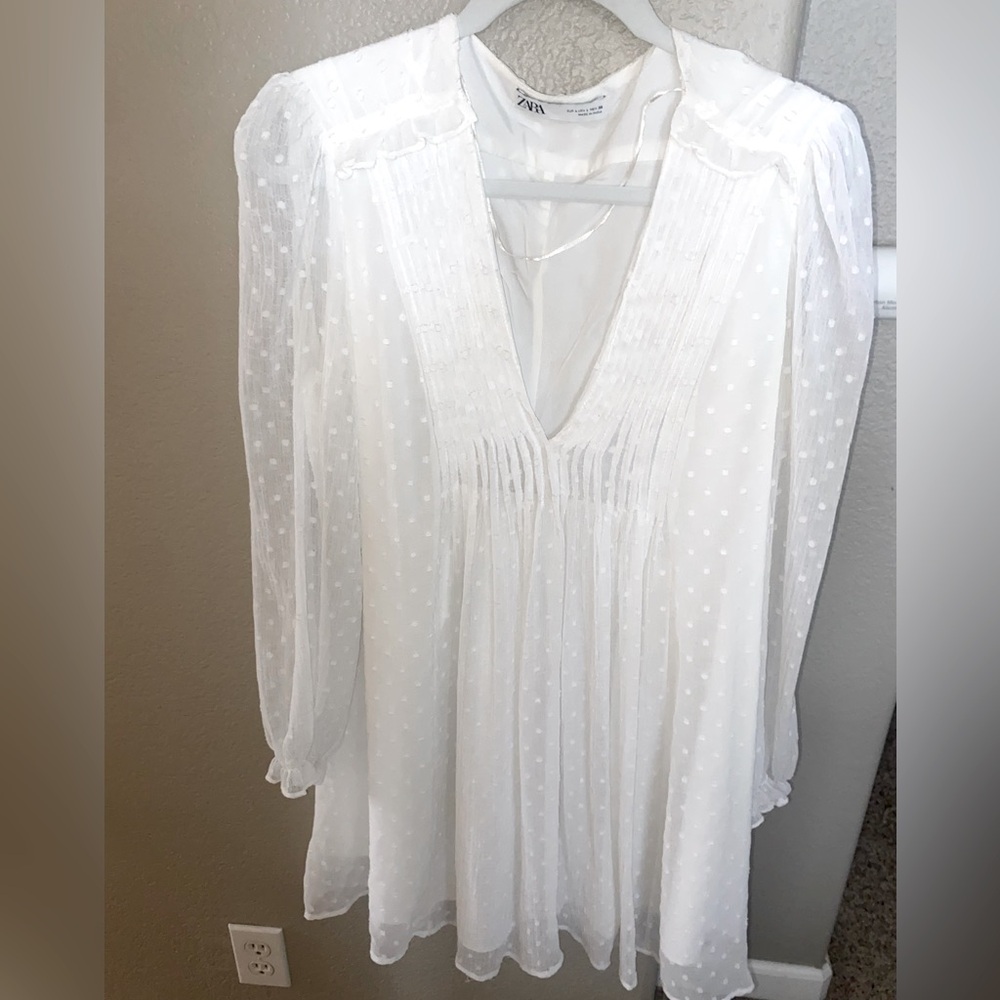 Zara White Mini Dress